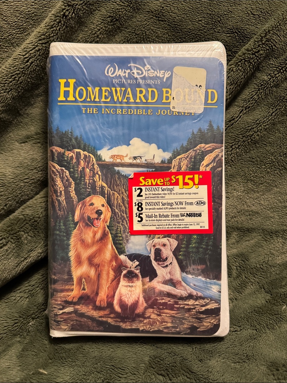 Walt Disney Homeward Bound The Incredible Journey VHS SEALED 84 Minutes G Rated
